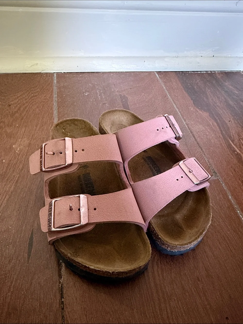 Birkenstock Kids Pink Double-Strap Slide Sandals